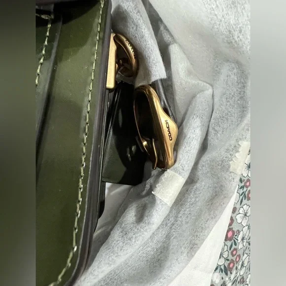 New! MINT CONDITION COACH Tabby Shoulder Bag 20 Spazzolato leather - Picture 4 of 12